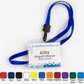 1/2" Nylon Name Tag Lanyard w/ J-Hook (Blank)